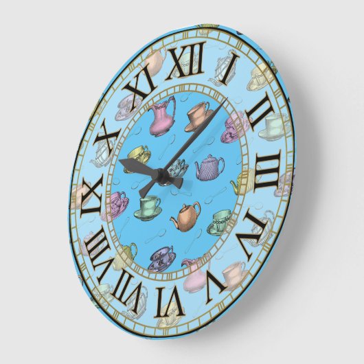 Viktorianische Teezeit große Uhr (Winkel)