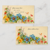 Viktorianische Telefonkarte Visitenkarte (Vorne/Hinten)