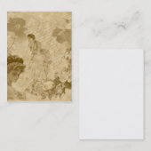 viktorianische Themed vertikale Visitenkarte (Vorne/Hinten)