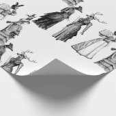 viktorianische Tiere Geschenkpapier (Ecke)