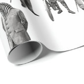 viktorianische Tiere Geschenkpapier (Rolleneckpunkt)