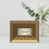 Viktorianische Tischnummer-Karte anzeigen Postkarte (Stehend Vorderseite)