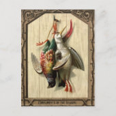 Viktorianische Tote Vögel Weihnachten Postkarte (Vorderseite)