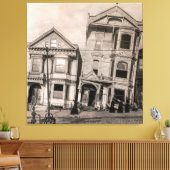 Viktorianische Tragödie - San Francisco 1906 Leinwanddruck (Insitu (Wohnzimmer))