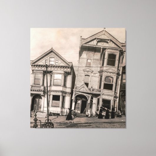 Viktorianische Tragödie - San Francisco 1906 Leinwanddruck (Vorderseite)