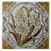 Viktorianische Transferware-Tile der 1880er Jahre Fliese (Vorderseite)
