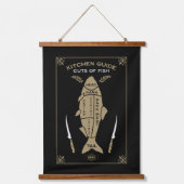 Viktorianische Übersicht über die Geschirr-Backen Wandteppich Mit Holzrahmen (Vorderseite 2)