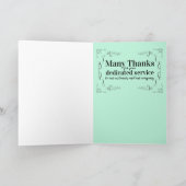 Viktorianische universelle Jubiläumskarte Karte (Innenseite)