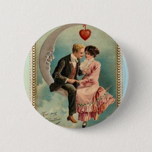 viktorianische Valentine Button (Vorderseite)