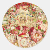 Viktorianische Valentine Collage Stickers (Vorderseite)
