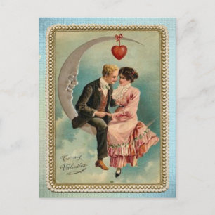 viktorianische Valentine Feiertagspostkarte