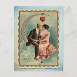 viktorianische Valentine Feiertagspostkarte