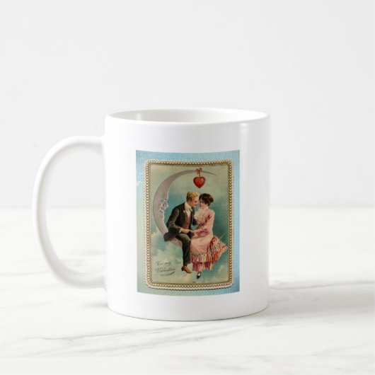 viktorianische Valentine Kaffeetasse (Links)