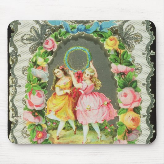 Viktorianische Valentine-Karte Mousepad (Vorne)