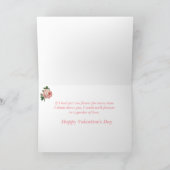 Viktorianische Valentinkarte - Rose und antiker Lü Karte (Innenseite)