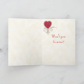 Viktorianische Valentinstag-Karte Feiertagskarte (Innenseite)