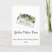 Viktorianische Valentinstag-Karte Feiertagskarte (Rückseite)