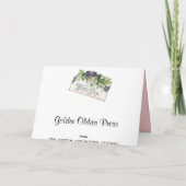 Viktorianische Valentintagskarte Feiertagskarte (Rückseite)