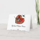 Viktorianische Valentintagskarte Feiertagskarte (Rückseite)