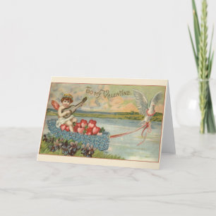 Viktorianische Valentintagskarte Feiertagskarte
