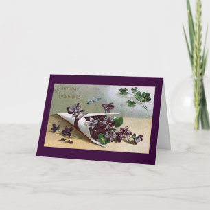 Viktorianische Veilchen Karte