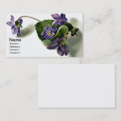 Viktorianische Veilchen Visitenkarte (Vorne/Hinten)