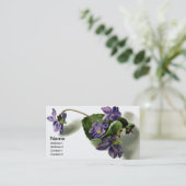 Viktorianische Veilchen Visitenkarte (Stehend Vorderseite)