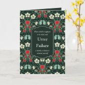 Viktorianische Venus Flytrap & Butterfly Custom Karte (Gelbe Blume)