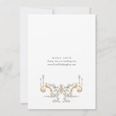 Viktorianische Verziert-Grace-Floral-ENGAGEMENT-Pa Einladung (Rückseite)