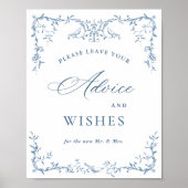 Viktorianische Verzierte Beratung und Wünsche Poster (Vorne)