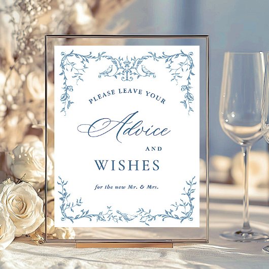 Viktorianische Verzierte Beratung und Wünsche Poster