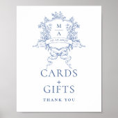 Viktorianische Verzierte Blumenkarten und Geschenk Poster (Vorne)