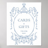 Viktorianische Verzierte Blumenkarten und Geschenk Poster (Vorne)