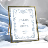 Viktorianische Verzierte Blumenkarten und Geschenk Poster