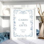 Viktorianische Verzierte Blumenkarten und Geschenk Poster