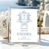 Viktorianische Verzierte Dusty Blue Lieblings Hoch Poster