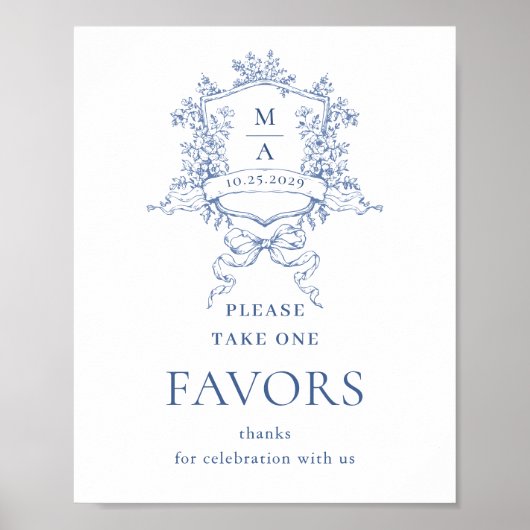 Viktorianische Verzierte Dusty Blue Lieblings Hoch Poster (Vorne)