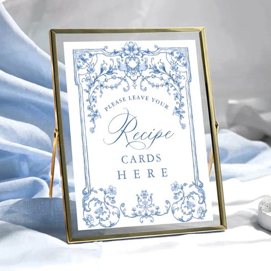 Viktorianische Verzierte Grace Blumenblättrige bla Poster