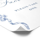 Viktorianische Verzierte Grace Dusty Blue Favorite Poster (Ecke)