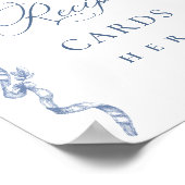 Viktorianische Verzierte Grace Dusty Blue Recife C Poster (Ecke)