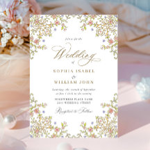 Viktorianische Verzierte Grace Floral Frame Weddin