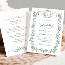 Viktorianische Verzierte Grace Floral Sage Grüne H