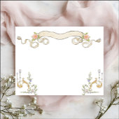 Viktorianische Verzierte Grace Floral Stationierun Mitteilungskarte