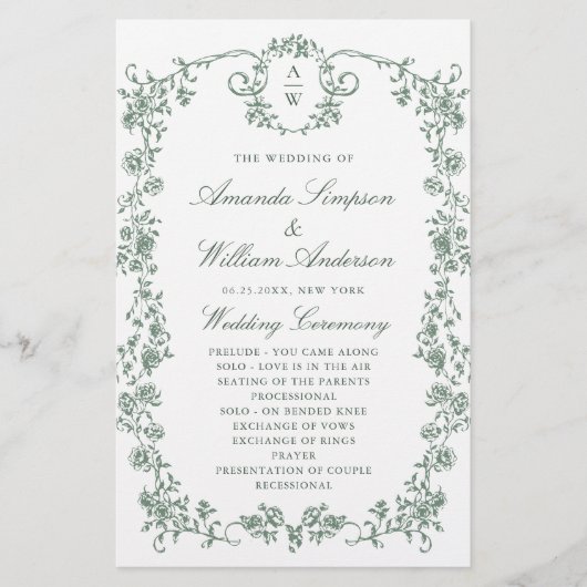 Viktorianische Verzierte Grace-Hochzeit (Vorderseite)