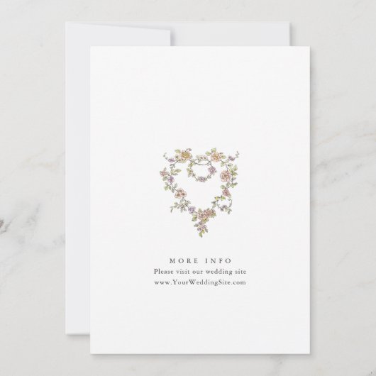 Viktorianische Verzierte Grace Probe Einladung (Rückseite)