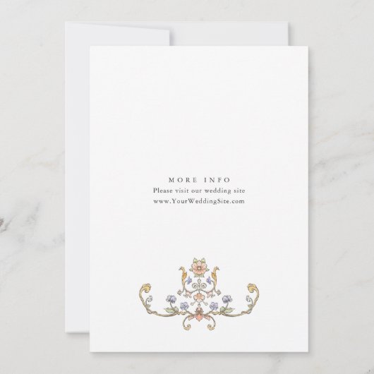 Viktorianische Verzierte Grace Probe Einladung (Rückseite)