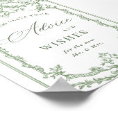 Viktorianische Verzierte Grace Sage Grüne Beratung Poster (Ecke)