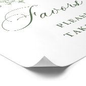 Viktorianische Verzierte Grace Sage Grüne Favorite Poster (Ecke)