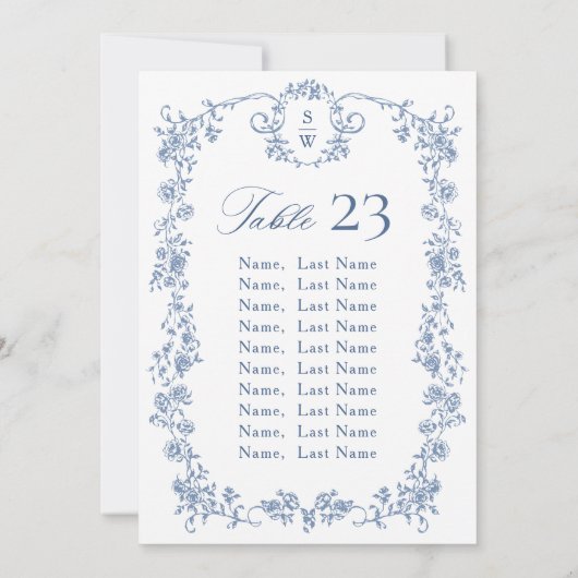 Viktorianische Verzierte Grau-Sitzkarte Einladung (Rückseite)