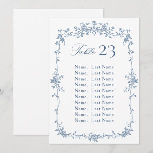 Viktorianische Verzierte Grau-Sitzkarte Einladung